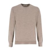 Elegant Crew Neck Sweater Mauro Ottaviani , Beige , Heren