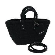 Pre-owned Canvas handbags Balenciaga Vintage , Black , Dames