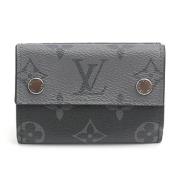 Pre-owned Canvas wallets Louis Vuitton Vintage , Black , Heren