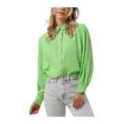 Groene Blouse Yaspiro Lange Mouw Shirt Y.a.s , Green , Dames