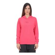 Roze hoodie met Oval D-logo Diesel , Pink , Dames