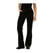 Flared Zwarte Broek Y.a.s , Black , Dames