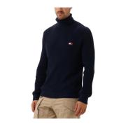 Blauwe Coltrui Slim Fit Tommy Jeans , Blue , Heren