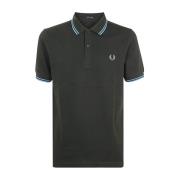 Nachtgroene Ocean Twin Tipped Shirt Fred Perry , Green , Heren