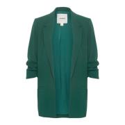 Regenwoud Blazer Jas Soaked in Luxury , Green , Dames