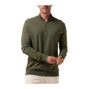 Groene Half Zip Cardigan Sweater Selected Homme , Green , Heren