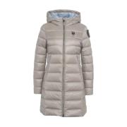 Gewatteerde donsjas met logodetails Blauer , Gray , Dames