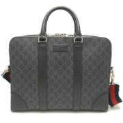 Pre-owned Canvas gucci-bags Gucci Vintage , Gray , Dames