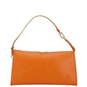 Pre-owned Leather louis-vuitton-bags Louis Vuitton Vintage , Orange , ...