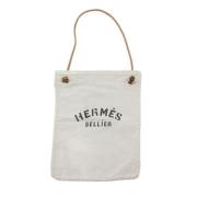 Pre-owned Cotton totes Hermès Vintage , Beige , Dames