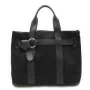 Pre-owned Canvas handbags Hermès Vintage , Black , Dames