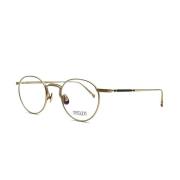 Geborsteld Goud Titanium Bril Matsuda , Yellow , Heren