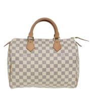 Pre-owned Canvas louis-vuitton-bags Louis Vuitton Vintage , White , Da...