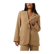 Ficaria Camel Blazer Second Dames , Brown , Dames