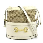 Pre-owned Canvas gucci-bags Gucci Vintage , Beige , Dames