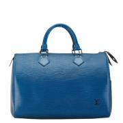 Pre-owned Leather louis-vuitton-bags Louis Vuitton Vintage , Blue , Da...