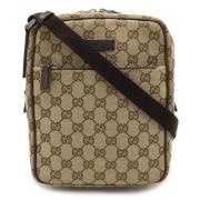 Pre-owned Canvas gucci-bags Gucci Vintage , Beige , Dames