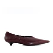 Rode Leren Pumps met 2cm Hak Guglielmo Rotta , Red , Dames