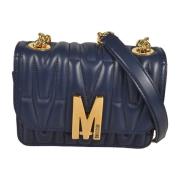 Stijlvolle Tassen Collectie Moschino , Blue , Dames