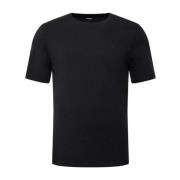 Logo Patched TShirt - Zwart Guess , Black , Heren