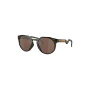 Bruine zonnebril met olijfgroene lenzen Oakley , Brown , Unisex