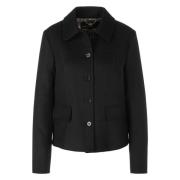 Getailleerde wollen jas met vintage uitstraling Marc Cain , Black , Da...