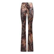 Bloemenprint Wijde Broek Etro , Multicolor , Dames