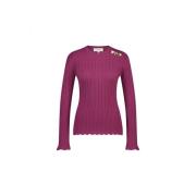 Gestreepte Pullover Trui Fabienne Chapot , Pink , Dames