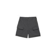 Flared Leg Polyester Twill Shorts Carhartt Wip , Gray , Heren