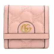 Pre-owned Leather wallets Gucci Vintage , Pink , Dames