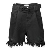 Zwarte shorts met franjes en verwijderbare riem Gaëlle Paris , Black ,...