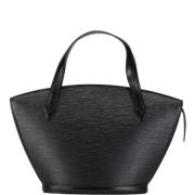 Pre-owned Leather handbags Louis Vuitton Vintage , Black , Dames