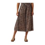 Koperen Midi A-Line Rok Catwalk Junkie , Brown , Dames