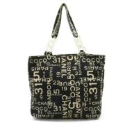 Pre-owned Canvas chanel-bags Chanel Vintage , Black , Dames