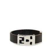 Pre-owned Leather bracelets Fendi Vintage , Brown , Dames