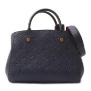 Pre-owned Canvas handbags Louis Vuitton Vintage , Black , Dames