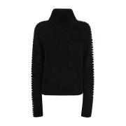 Zwarte Gebreide Pullover Sweater Thom Krom , Black , Dames