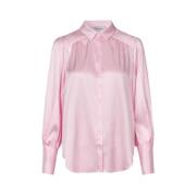 Zijden Stretch Blouse - Balletstijl Dea Kudibal , Pink , Dames