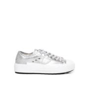 Zilveren Sneakers Paris Haute Low Philippe Model , Gray , Dames