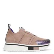 Velours Hybride Sneaker Malva Fabi , Purple , Dames