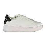 Sportieve Veterschoenen Wit Contrast Logo Gaëlle Paris , White , Heren