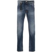 Blauwe Jeans Herfst Winter Collectie Incotex , Blue , Heren