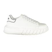 Sportieve Vetersneakers Wit Contrast Logo Gaëlle Paris , White , Dames