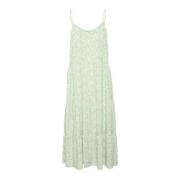 Maxi Strap Jurk Ice Water Fleurs Saint Tropez , Green , Dames