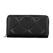 Damesportemonnee Zwart Rfid Ritssluiting Calvin Klein , Black , Dames