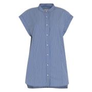 Reggy Gestreept Katoenen Shirt Isabel Marant , Blue , Dames