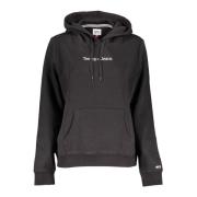 Zwarte katoenen trui met capuchon Tommy Hilfiger , Black , Heren