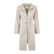 Elegante Zwarte Jas voor Vrouwen Max Mara , Beige , Dames