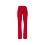 Wollen broek met een vouw Versace , Red , Dames