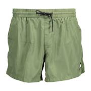 Groene Beachwear Boxer Shorts met Logo Karl Lagerfeld , Green , Heren